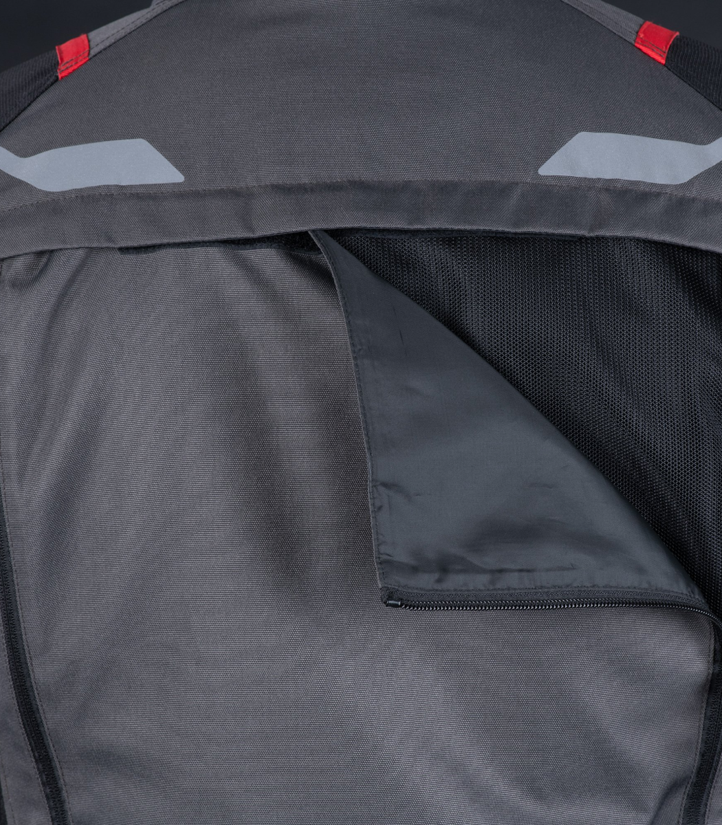 OXFORD ROCKLAND MS JACKET - CHARCOAL/BLACK/RED